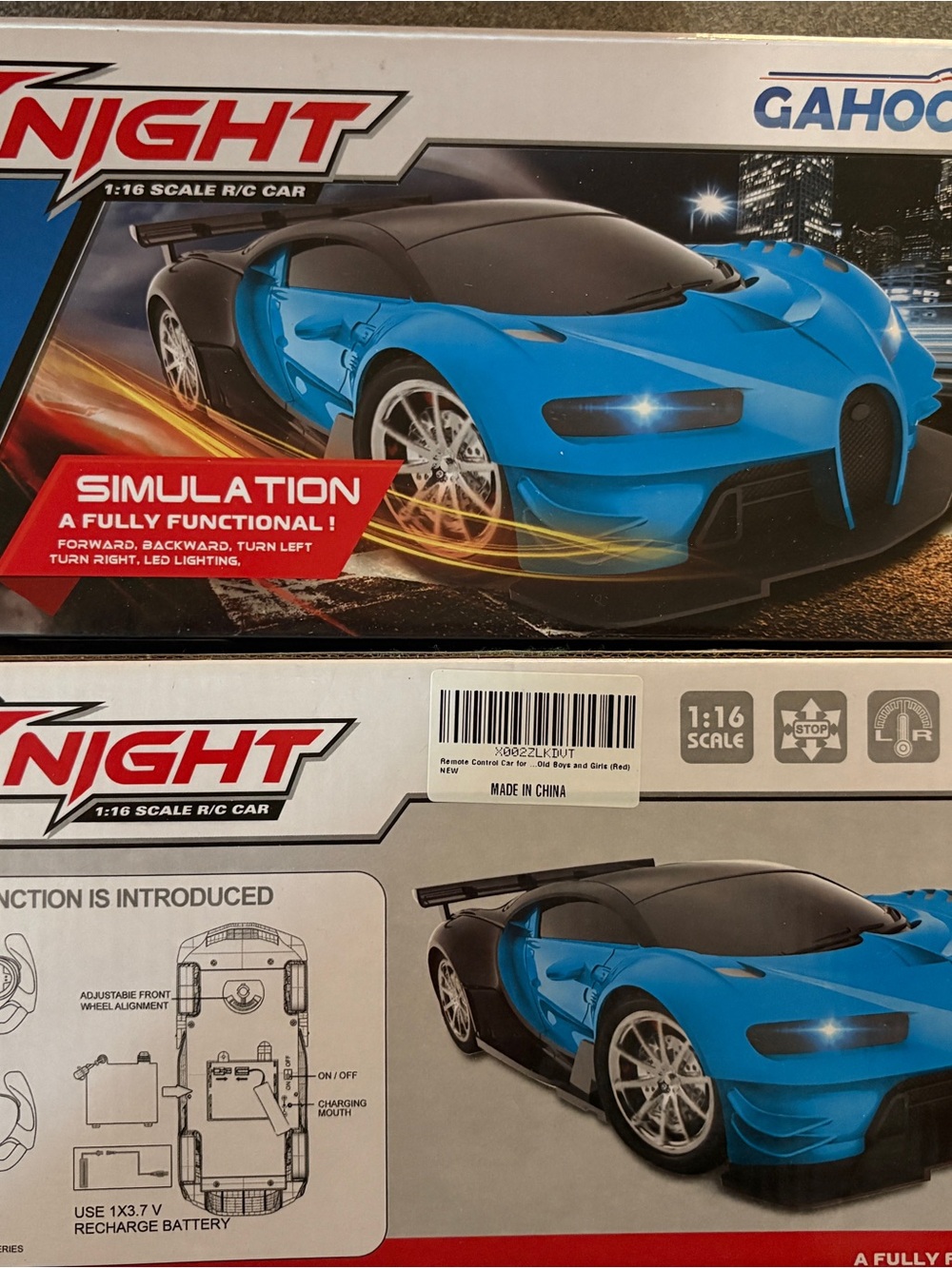 Remote Control Sports Car - Blue - Picture 2 of 2
